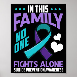 Póster En esta familia nadie lucha solo contra el suicidi