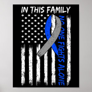 Póster En Esta Familia Nadie Lucha Solo Contra La Diabete