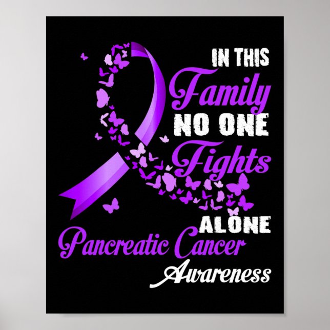 Póster En Esta Familia Nadie Lucha Solo - Pancreatic Can (Frente)