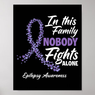 Póster En Esta Familia Nadie Lucha Solo Por La Epilepsia 