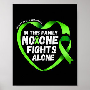 Póster En Esta Familia Nadie Lucha Solo Por La Salud Ment