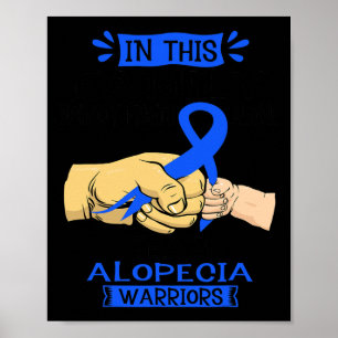 Póster En Esta Familia Nadie Pelea Sola Alopecia Del Equi