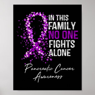 Póster En Esta Familia Pelea Sola Cance Pancreático De Ca