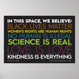 Póster En Este Espacio... La Amabilidad Es Todo Rótulo