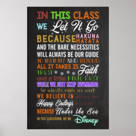 Póster En Este Poster De Aula