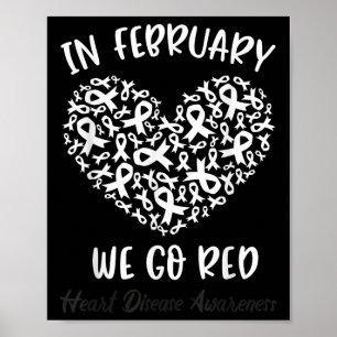 Póster En Febrero Nos Vemos De Rojo Para Concienciar Sobr