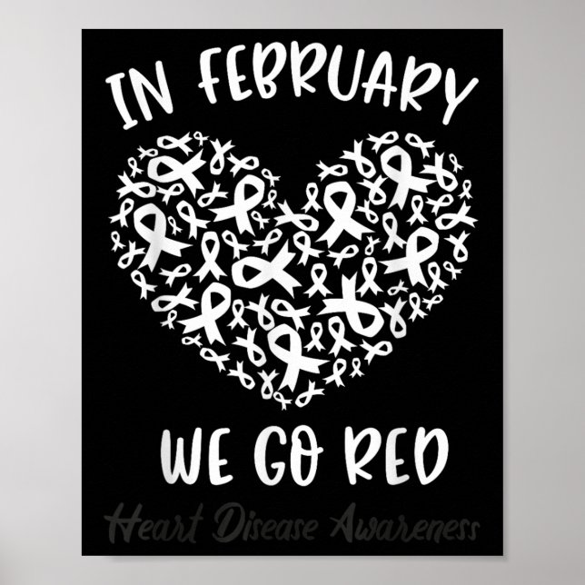 Póster En Febrero Nos Vemos De Rojo Para Concienciar Sobr (Frente)