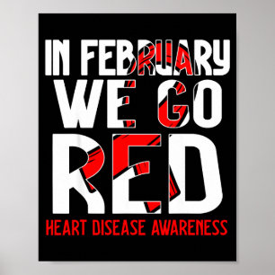 Póster En Febrero Nos Volvemos Rojos Conciencia Sobre La