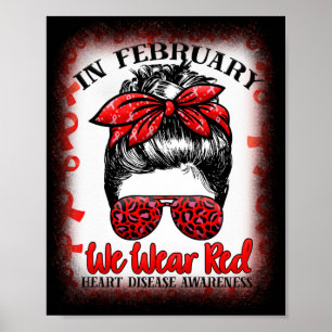 Póster En Febrero Usamos Enfermedades De Corazón Desorden