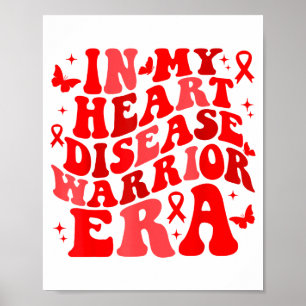 Póster En febrero usamos rojo Conciencia de la enfermedad