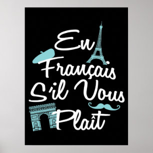 Póster En Francais S'il Vous Plait - Francés