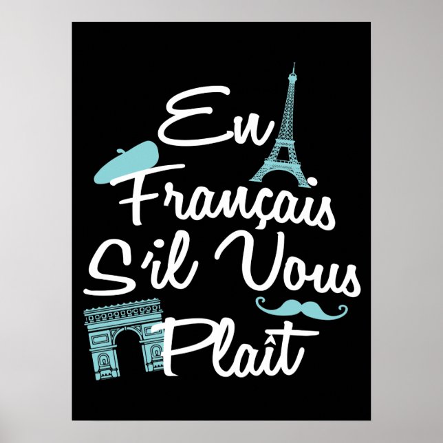 Póster En Francais S'il Vous Plait - Francés (Frente)