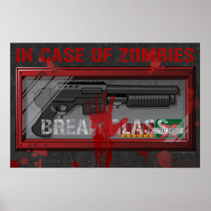 Póster En Funda De Zombies Poster De Jugadores - Pistolas