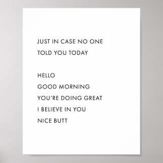 Póster En Funda Nadie Te Dijo Hoy. Hola Buenos Mores