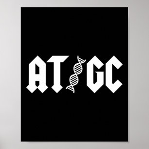 Póster En Gc Biología Cadena De Adn Doble Hélice Profesor
