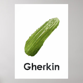 Póster En - Gherkin Poster