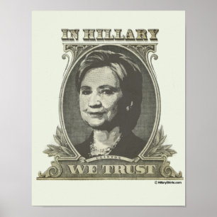 PÓSTER EN HILLARY CONFIAMOS EN