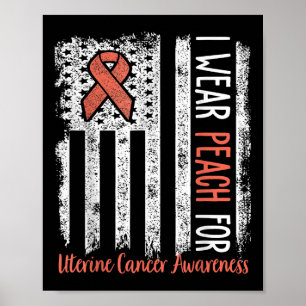 Póster En Junio Usamos Peach For Uterine Cancer Awareness