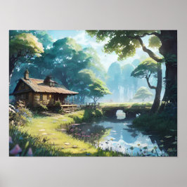 Póster En la cabina de la Fantasía de Woods