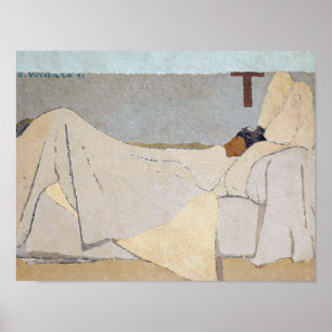Póster En la cama Edouard Vuillard