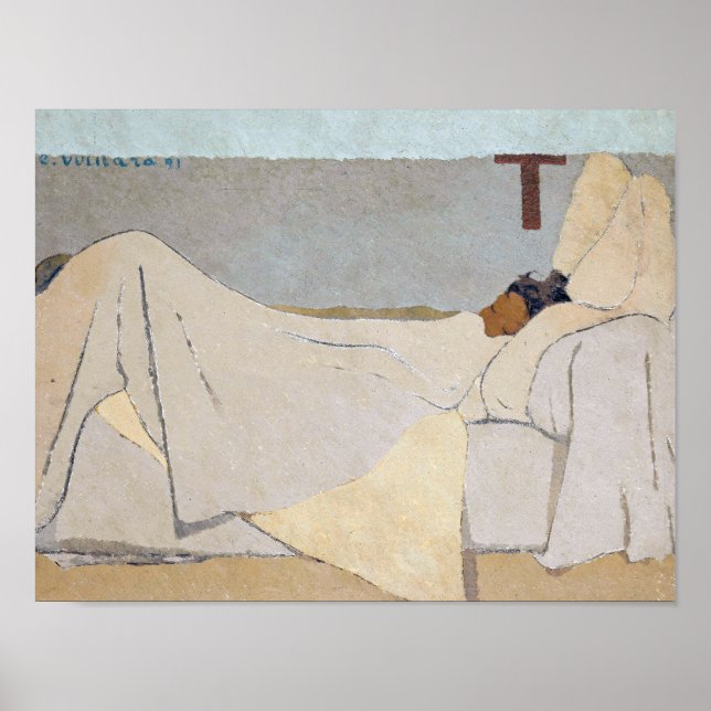 Póster En la cama | Edouard Vuillard | (Frente)
