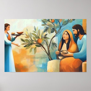 Póster En la casa de Marta y María