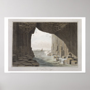 Póster En la cueva de Fingal, Staffa, 'de un viaje