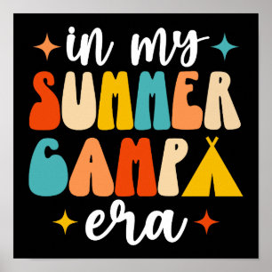 Póster En la era de mi campamento de verano