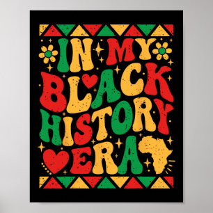 Póster En la era de mi historia negra África es el mes de