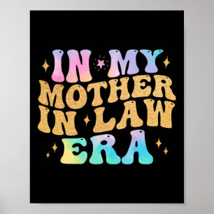 Póster En La Era De Mi Madre En La Ley Día De La Boda De