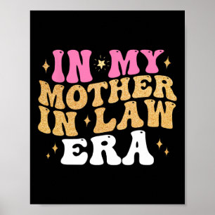 Póster En La Era De Mi Madre En La Ley Día De La Boda De