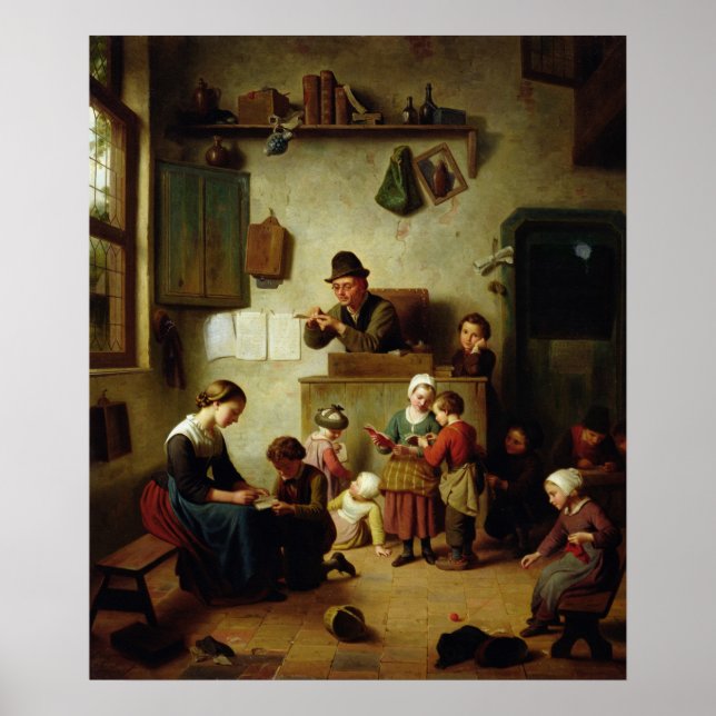 Póster En la escuela (Frente)