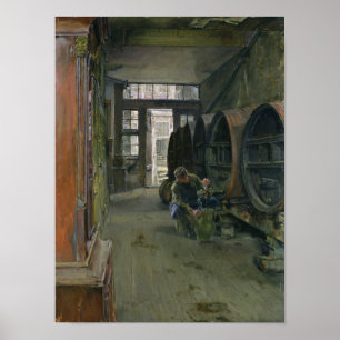 Póster En la fábrica de vinagre de Hamburgo, 1891
