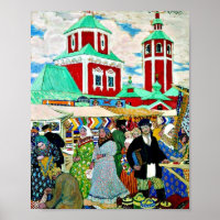 En la Feria, fina pintura artística de Boris Kusto
