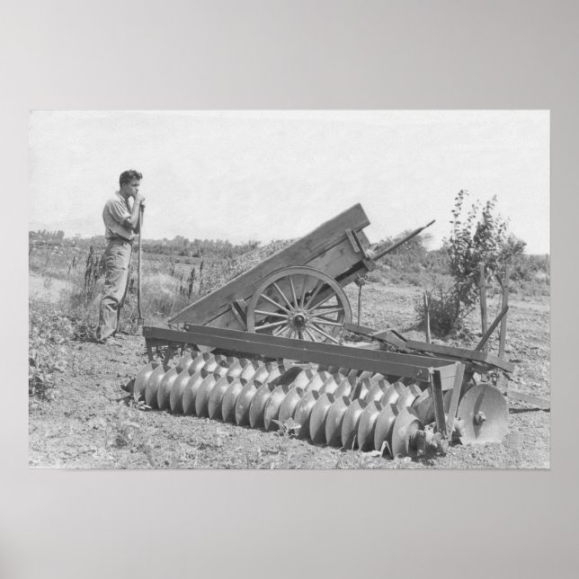 Póster En la granja en los años 40 (Frente)