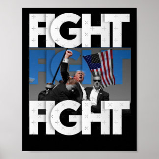 Póster En la lucha de Trump por Estados Unidos Trump Inde