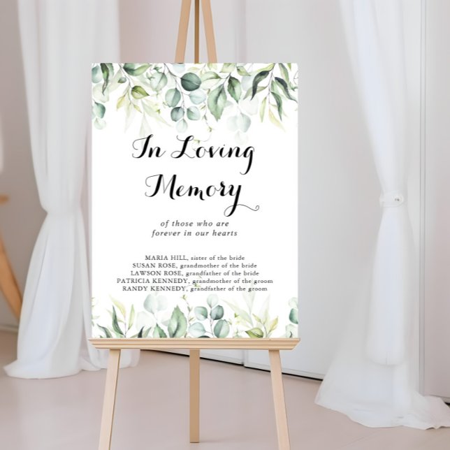 Póster En la memoria amorosa acuarela Eucalyptus verde (Subido por el creador)