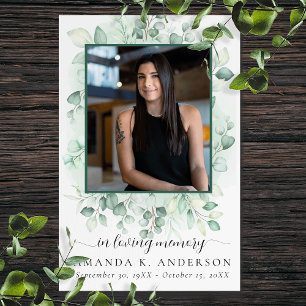 Póster En la memoria amorosa Eucalyptus Greenery Services