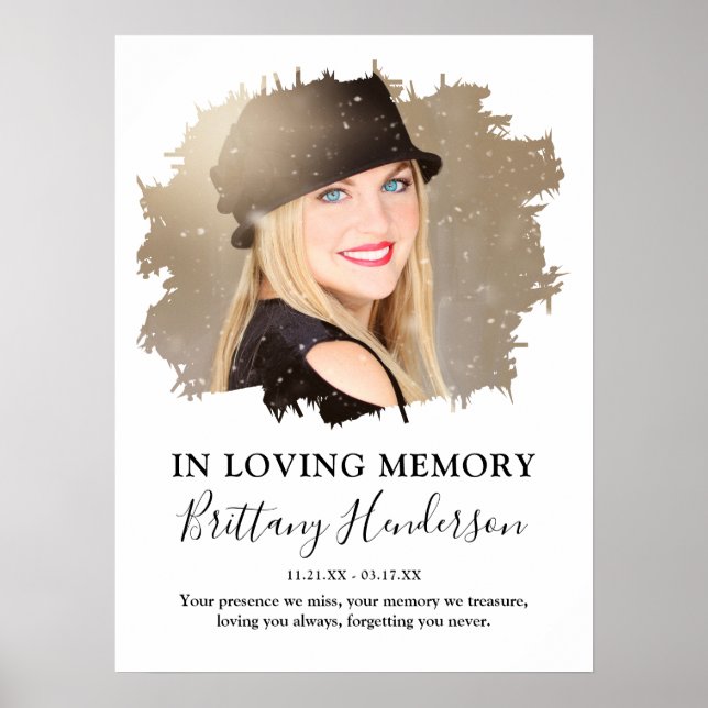 Póster En la memoria amorosa | Memorial fotográfico (Frente)