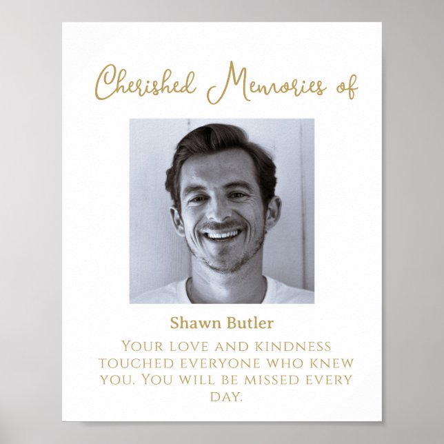 Póster En la memoria amorosa, Rótulo de boda elegante (Frente)