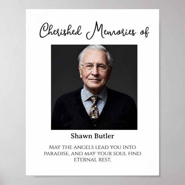 Póster En la memoria amorosa, Rótulo de boda elegante (Frente)