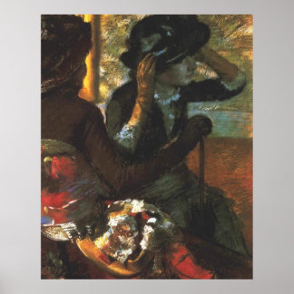 Póster En la Millinery - Edgar Degas - c1890