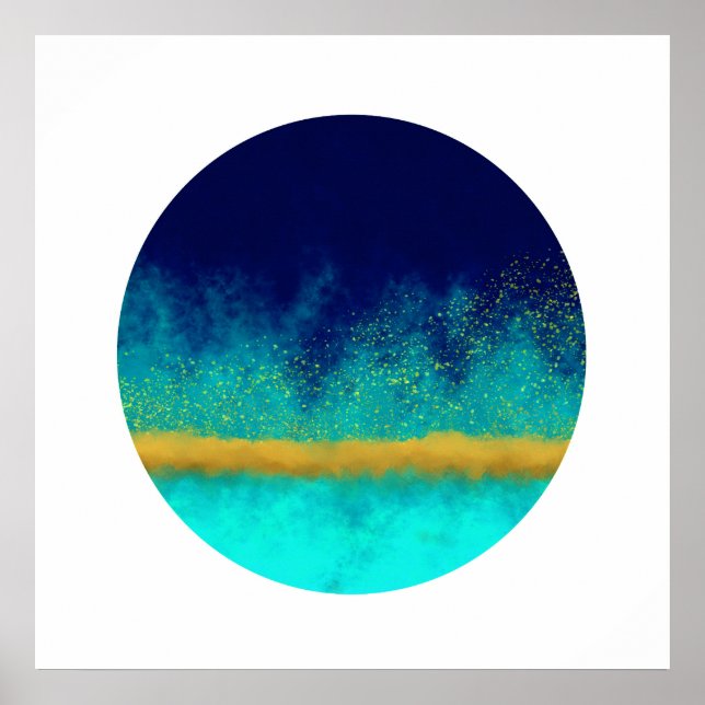 Póster En la niebla (círculo zen) (Frente)