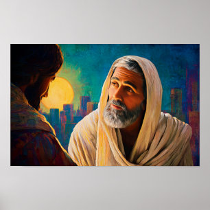 Póster En la noche con Cristo: San Nicodemo