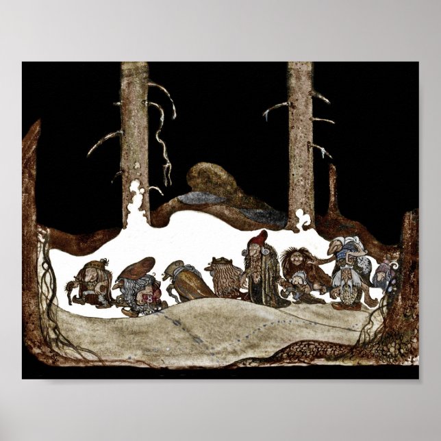 Póster En la noche de invierno (Frente)