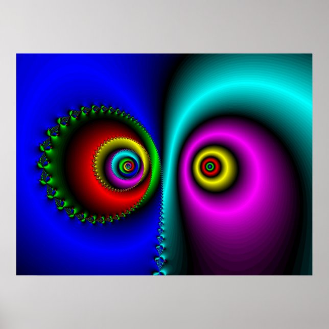 Póster En la oscuridad, los ojos de los mesmerizados (Frente)