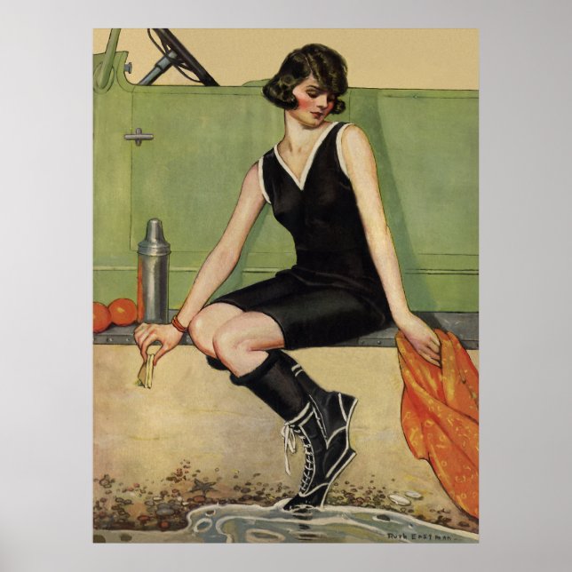 Póster En la playa (Frente)