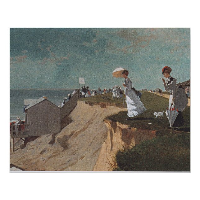 Póster En la playa, Nueva Jersey, arte bonito (Anverso)