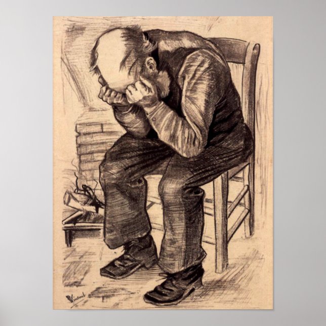 Póster En la puerta de Eternitys - Van Gogh (Frente)