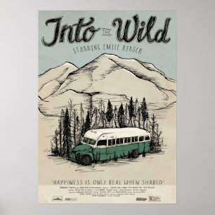 Póster En La Salvaje Película Ilustrada
